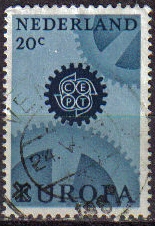 z vendido Holanda 1967 Scott 444 Sello Serie Europa CEPT 20c usado Stamps Netherlands Holland Hollande Olanda 